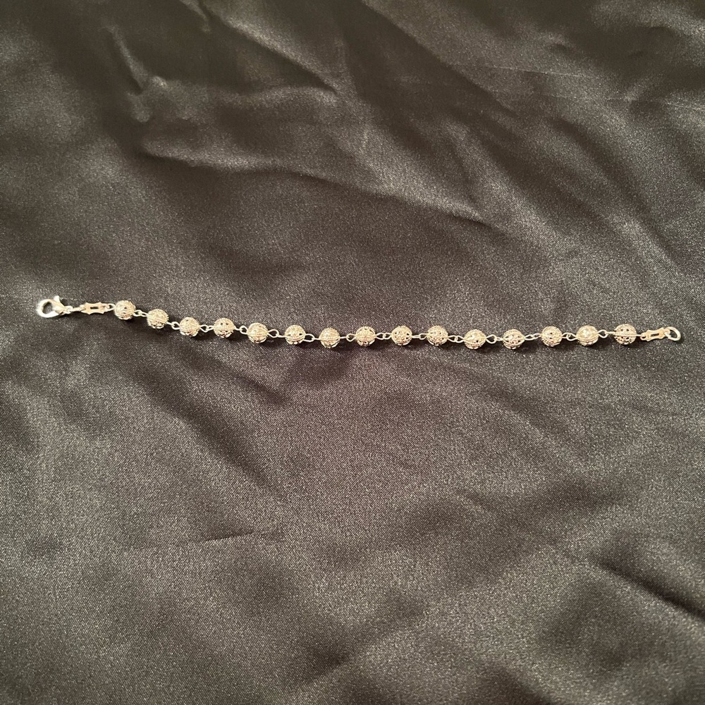NWOT Elegant Silver Bracelet Handmade in Spain/Artisan, Lightweight Design - Picture 6 of 12